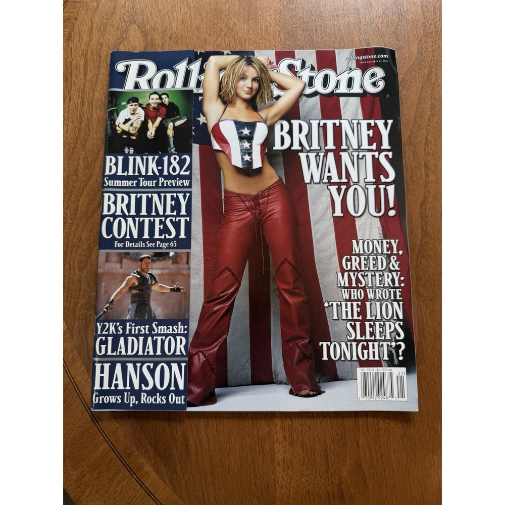 Rolling Stone Magazine BRITNEY SPEARS May 2000 No Label - Nice!